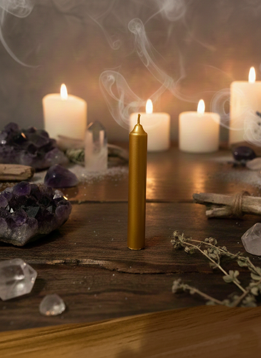 Świeca rytualna – Złota