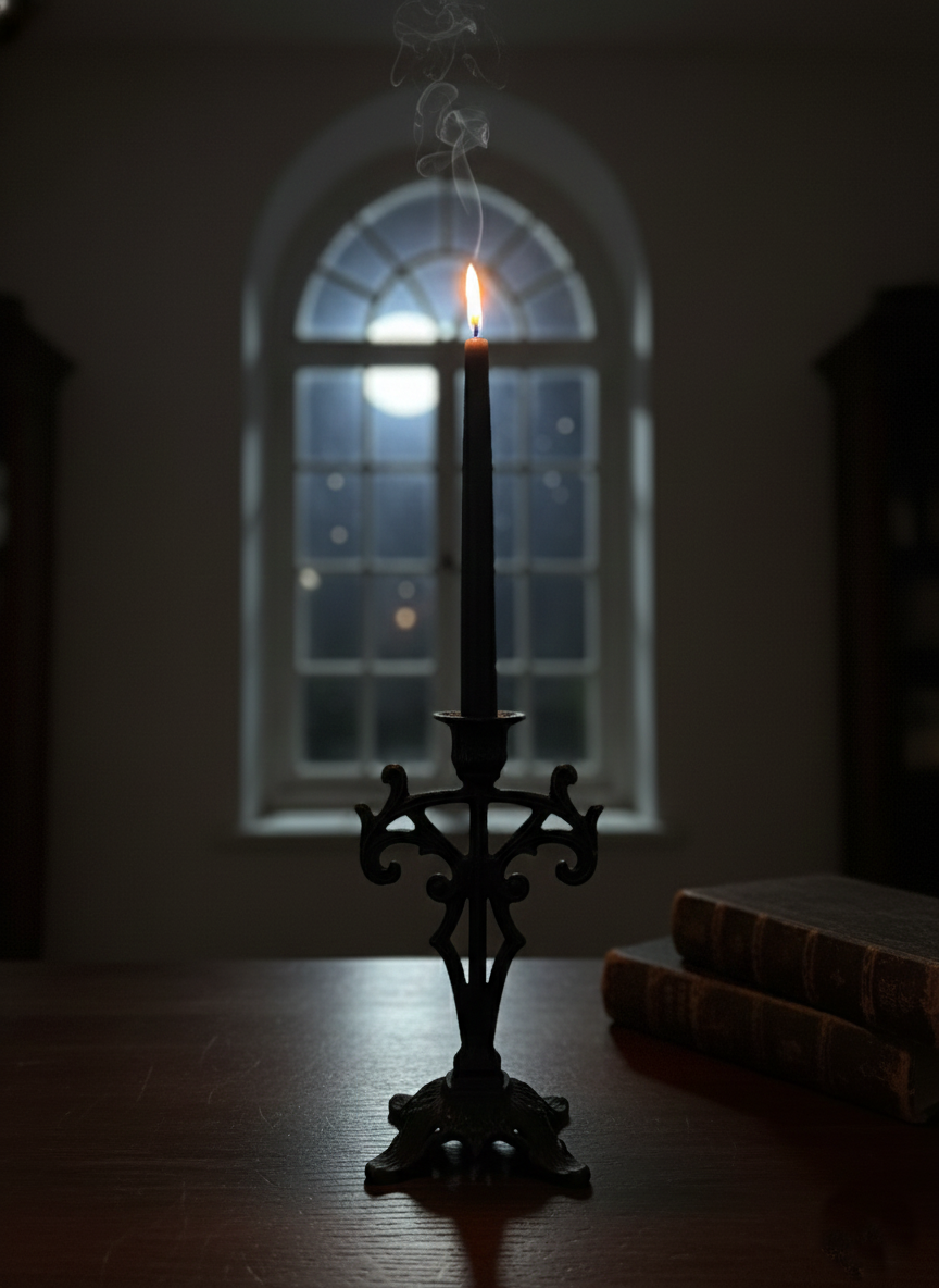Świeca rytualna - Czarna
