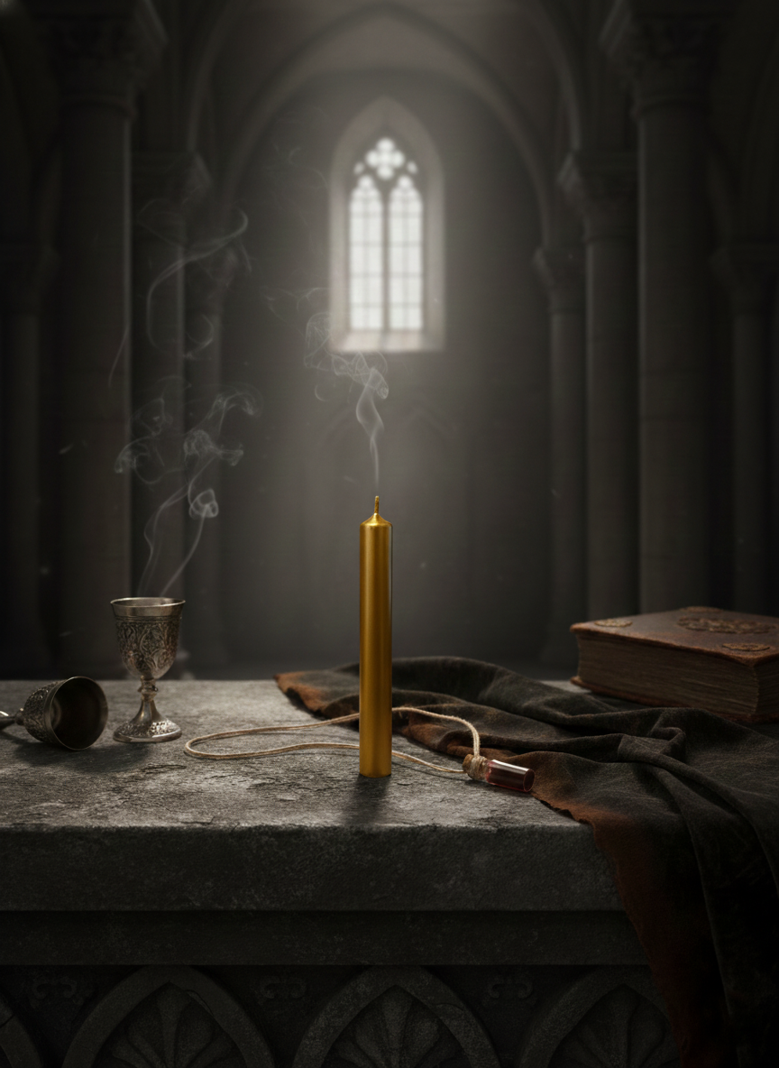 Świeca rytualna – Złota